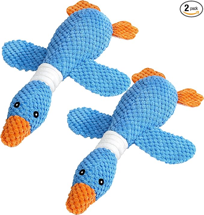 Plush Squeaky Duck Dog Toy – Soft Interactive Chew Toy for Dogs