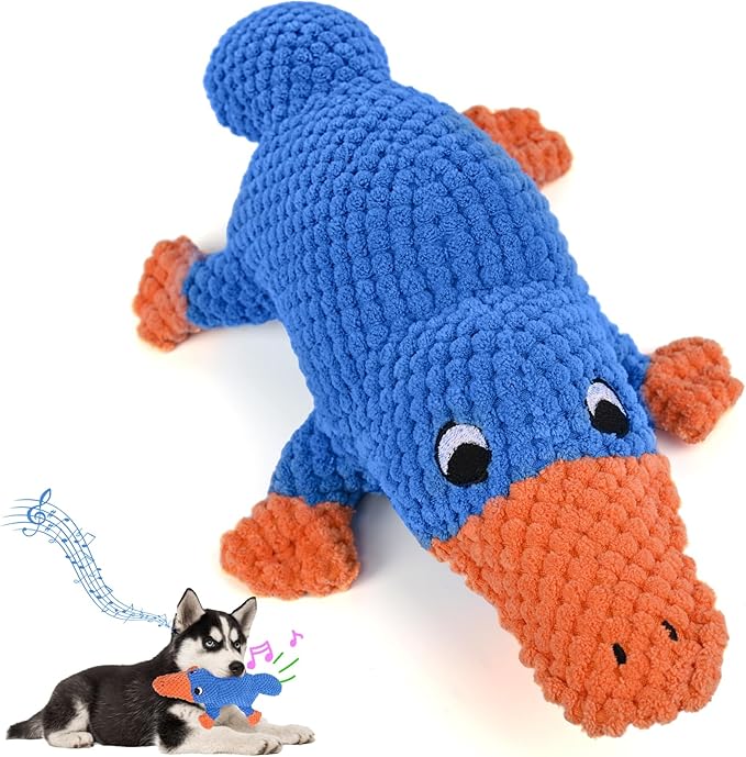 Plush Squeaky Duck Dog Toy – Soft Interactive Chew Toy for Dogs