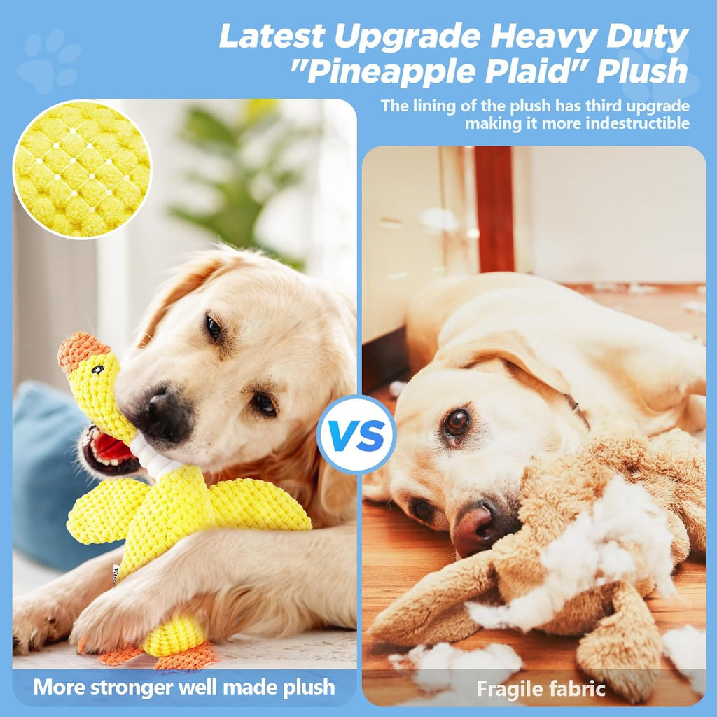 Plush Squeaky Duck Dog Toy – Soft Interactive Chew Toy for Dogs