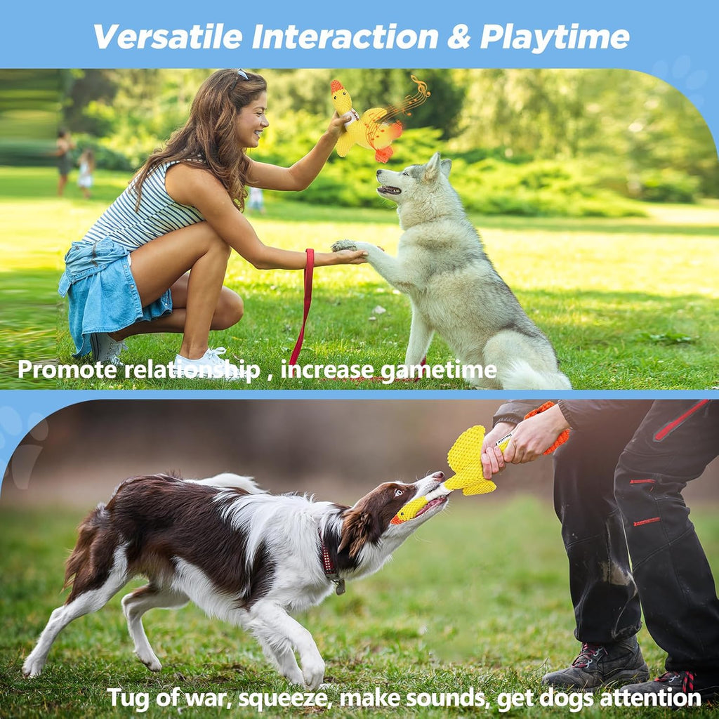 Plush Squeaky Duck Dog Toy – Soft Interactive Chew Toy for Dogs
