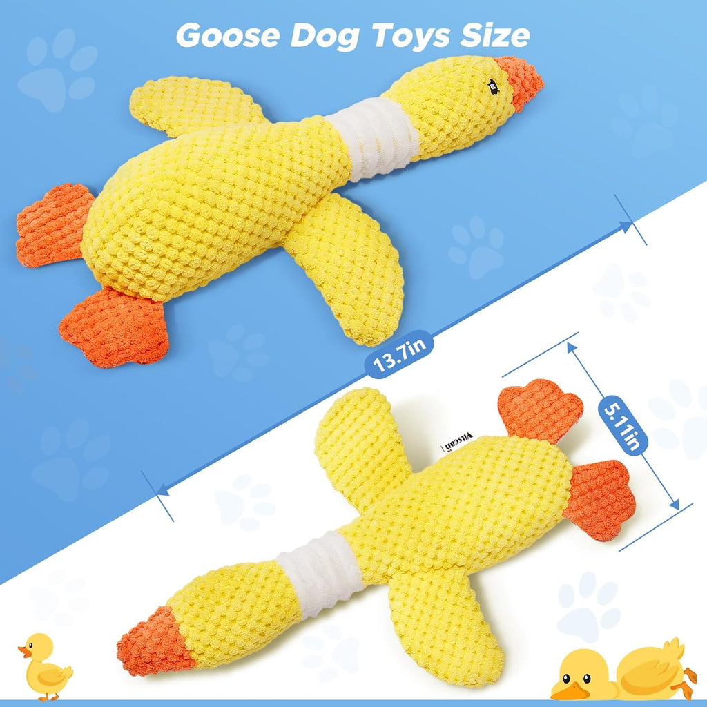 Plush Squeaky Duck Dog Toy – Soft Interactive Chew Toy for Dogs