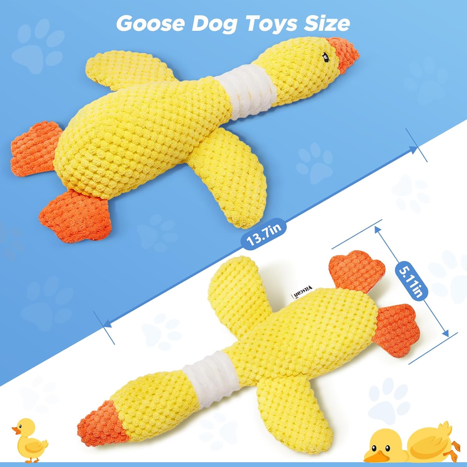 Plush Squeaky Duck Dog Toy – Soft Interactive Chew Toy for Dogs